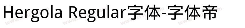 Hergola Regular字体字体转换